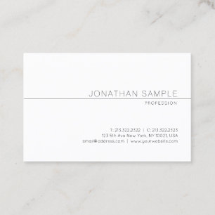 Carte De Visite Design minimaliste moderne élégant professionnel