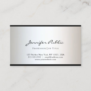 Carte De Visite Design minimaliste moderne Elégant Simple Glam