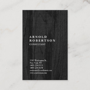 Carte De Visite Design minimaliste moderne en bois