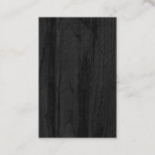 Carte De Visite Design minimaliste moderne en bois (Dos)
