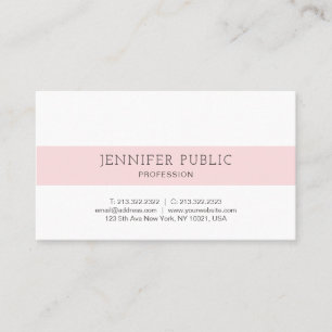 Carte De Visite Design minimaliste moderne magnifique Plat tendanc