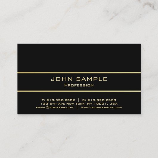 Carte De Visite Design minimaliste moderne professionnel (Devant)