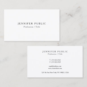 Carte De Visite Design minimaliste moderne professionnel élégant