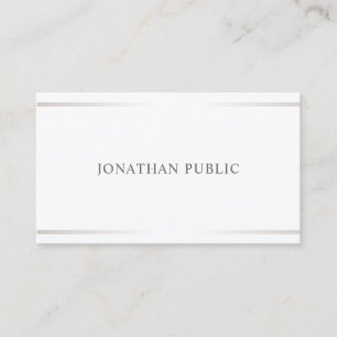 Carte De Visite Design minimaliste professionnel élégant