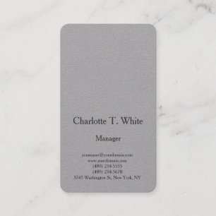 Carte De Visite Design minimaliste professionnel moderne simple