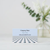 Carte De Visite Design moderne à motif bleu (Debout devant)