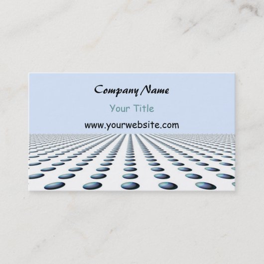 Carte De Visite Design moderne à motif bleu (Devant)