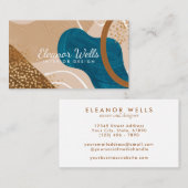 Carte De Visite Design moderne Abstrait Créatif contemporain (Devant / Derrière)