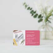 Carte De Visite Design Moderne Architecte Construction (Debout devant)
