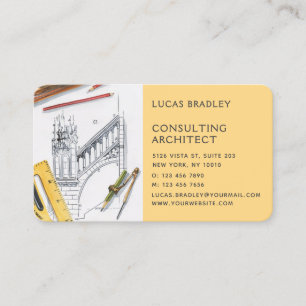 Carte De Visite Design Moderne Architecte Construction