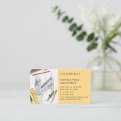 Carte De Visite Design Moderne Architecte Construction (Debout devant)