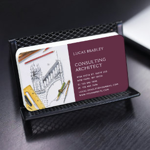 Carte De Visite Design Moderne Architecte Construction