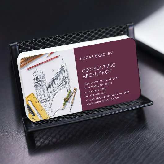 Carte De Visite Design Moderne Architecte Construction