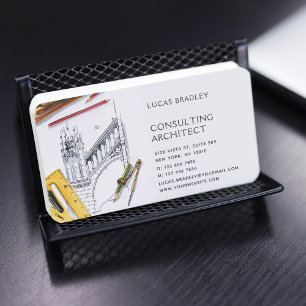 Carte De Visite Design Moderne Architecte Construction