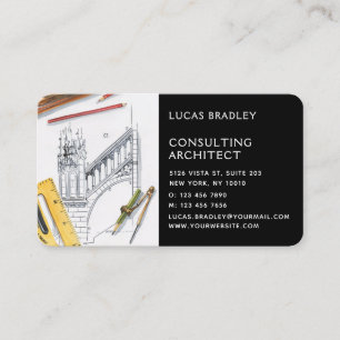 Carte De Visite Design Moderne Architecte Construction