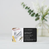 Carte De Visite Design Moderne Architecte Construction (Debout devant)