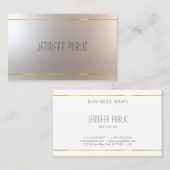 Carte De Visite Design moderne Attractif Professionnel Plutôt Plat (Devant / Derrière)