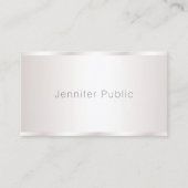 Carte De Visite Design Moderne Attrayant Glamor Luxe Élégant (Devant)