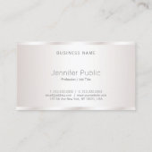 Carte De Visite Design Moderne Attrayant Glamor Luxe Élégant (Dos)