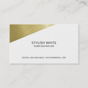 Carte De Visite design moderne, blanc professionnel