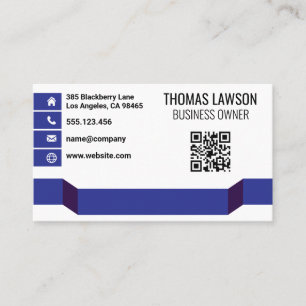 Carte De Visite Design moderne   Code QR