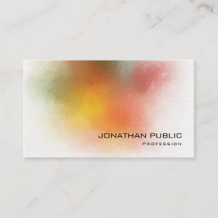 Carte De Visite Design moderne coloré Abstrait Art Premium