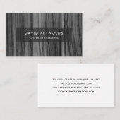 Carte De Visite Design Moderne Construction de menuiserie en bois  (Devant / Derrière)