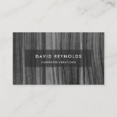 Carte De Visite Design Moderne Construction de menuiserie en bois  (Devant)