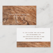 Carte De Visite Design Moderne Construction de menuiserie En Bois (Devant / Derrière)