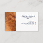 Carte De Visite Design Moderne Construction de menuiserie en bois  (Dos)