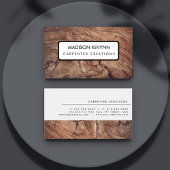 Carte De Visite Design Moderne Construction de menuiserie En Bois