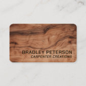 Carte De Visite Design Moderne Construction de menuiserie en bois  (Devant)