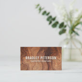 Carte De Visite Design Moderne Construction de menuiserie En Bois (Debout devant)