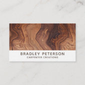 Carte De Visite Design Moderne Construction de menuiserie en bois (Devant)