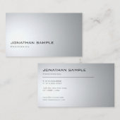 Carte De Visite Design moderne créatif Design élégant sobre tendan (Devant / Derrière)