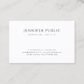 Carte De Visite Design moderne créatif Simple Simple Plain Profess (Devant)