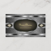 Carte De Visite Design moderne de bijoux en argent avec pierres Fa (Devant)