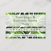 Carte De Visite Design moderne de grande feuille de palme verte Fi (Devant)