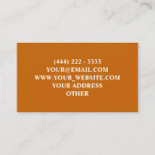 Carte De Visite Design moderne de menuiserie professionnelle (Dos)