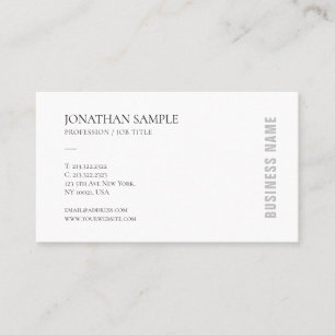 Carte De Visite Design moderne Design minimaliste Design tendance 