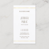 Carte De Visite Design moderne Design professionnel glamour (Dos)