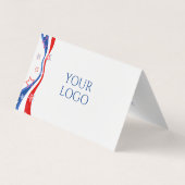 Carte De Visite Design moderne du drapeau américain (Dos)