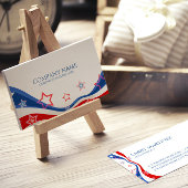 Carte De Visite Design moderne du drapeau américain