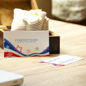 Carte De Visite Design moderne du drapeau américain