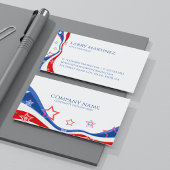 Carte De Visite Design moderne du drapeau américain