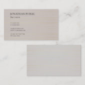 Carte De Visite Design moderne élégant Design créatif Plain profes (Devant / Derrière)