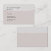 Carte De Visite Design moderne élégant Design épuré professionnel (Devant / Derrière)