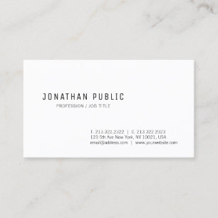 Carte De Visite Design Moderne Élégant et Tendance