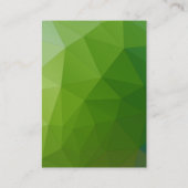 Carte De Visite Design moderne élégant Gris Vert Gris Gris Créatif (Dos)