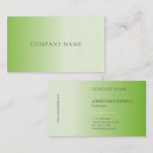 Carte De Visite Design moderne élégant Luxe Professionnel Plat (Devant / Derrière)